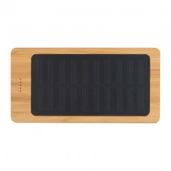 Napelemes powerbank bambuszból, 8000 mAh