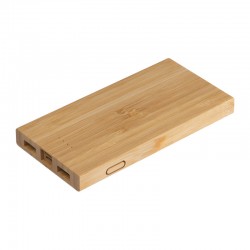 Bambusz powerbank 8000 mAh