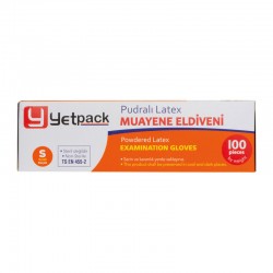 Latex kesztyű púderes L méret