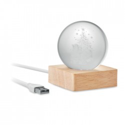 SANTA LIGHT Karácsonyi LED gömb