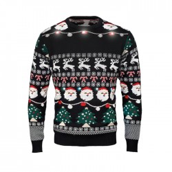 SHAMIS LARGE Karácsonyi LED-es pulóver L/XL