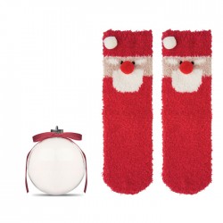 SNUG M Mikulás zokni gömbdíszben