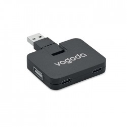 SQUARE-C 4 portos USB hub