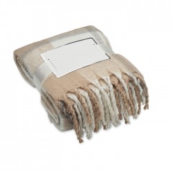 QUET Kockás mohair-PES takaró