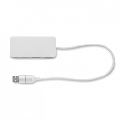 UBAH 4 portos USB hub, 27,5cm kábel
