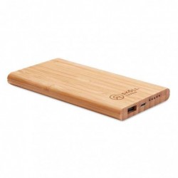 Bambusz vez. nélküli powerbank