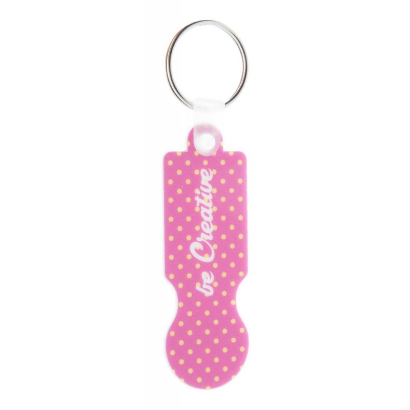 trolley coin keyring